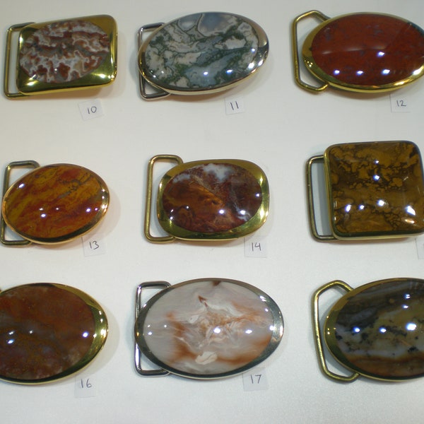 Brass Gemstone Belt Buckles