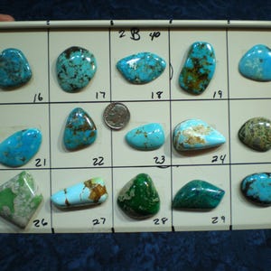 Große Türkis Cabochons u abholen