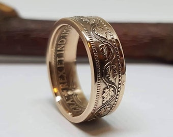 Canadian Large Penny Coin Ring