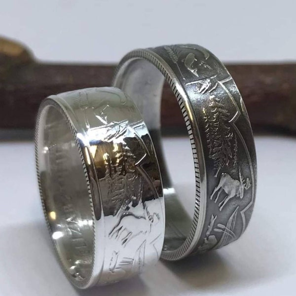 Pure Silver Canada 150 Coin Ring