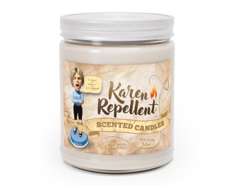 Karen Repellent Originele | Kaars 9 OZ sojawas mix geurkaars, grappige kaars, humoristische lont kaars, cadeau idee, bestseller