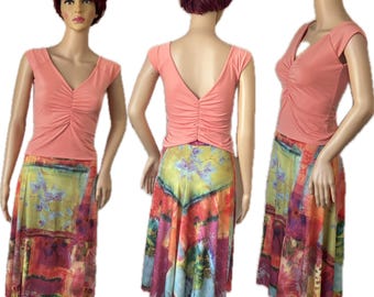 Falda de tango de verano en talla pequeña a mediana.