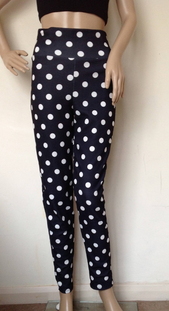 Polka Dot Leggings in Extra Small Size 