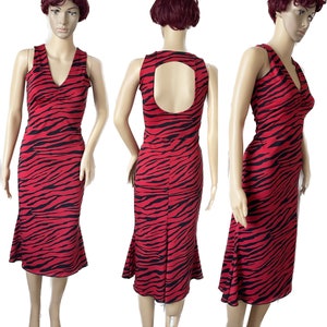 Red and black tango dress in small size