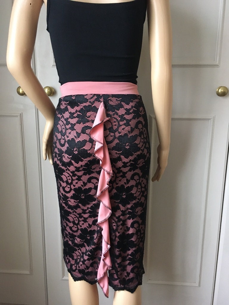 large and Extra large size 3 colours Argentine tango skirt in small Medium