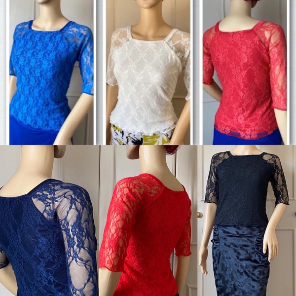 Tango top in five sizes and seven colours