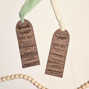 Personalized Inspirational Bible Verse Bookmark