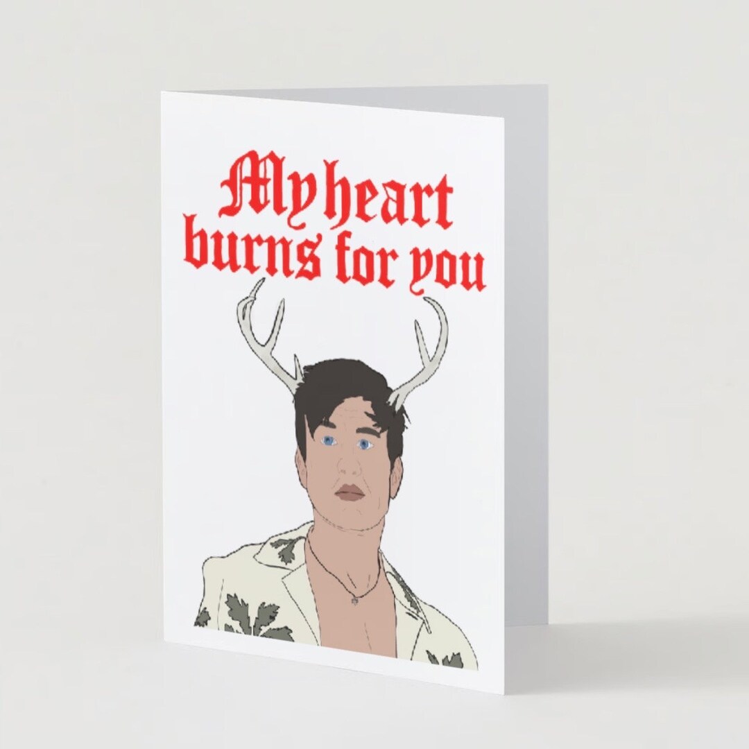 My Heart Burns for You Valentines Day Card - Etsy