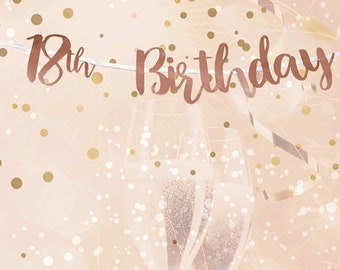 Rose Gold 18th Etsy