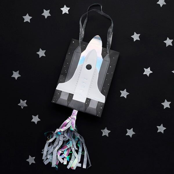 5 Space Party Bags, Birthday Party, Rocket Birthday Party Decorations, 1st Birthday Party, Children's Party, Kid's Party