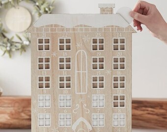 House Advent Calendar, Fill your own Advent Calendar, DIY Advent Calendar, Empty Advent Calendar, Advent Calendar for Kids