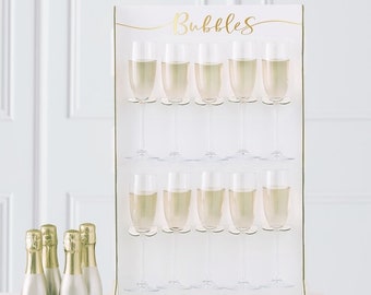 Prosecco Drinks Holder, Prosecco Wall, Gold Wedding, Wedding Decor, Wedding Favours, Bubbly Holder, Birthday Party Drinks Holder