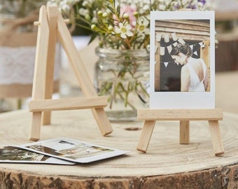 Mini Wooden Easels, Wedding Decorations, Table Centre Pieces