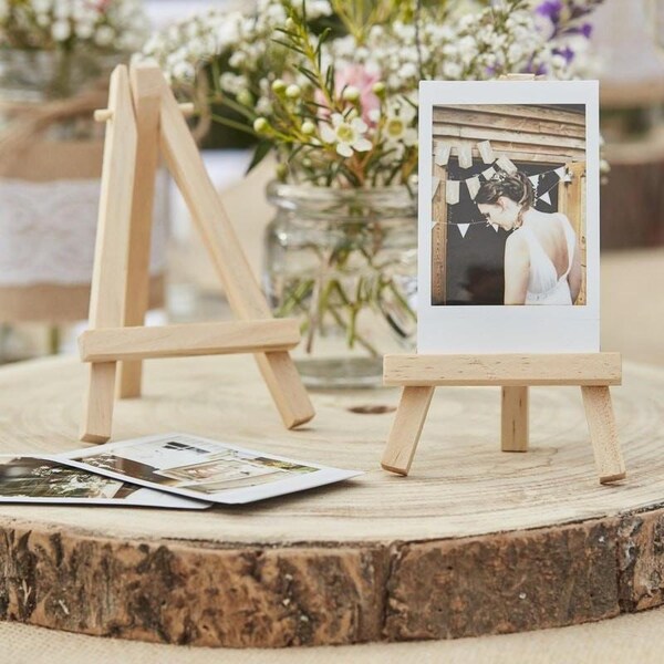 Mini Wooden Easels, Wedding Decorations, Table centre pieces, Wedding Table Numbers, Party Table Numbers, Rustic Wedding