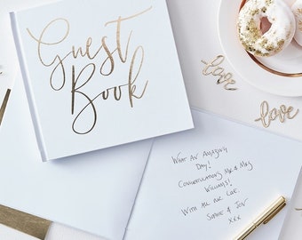 Gold Guest Book Etsy