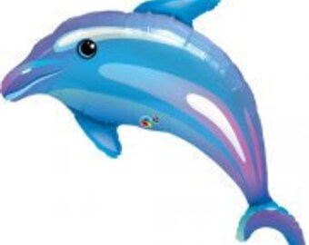 Decorations Party Banner Bunting Blue Dolphin Personalised