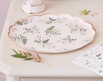 Wedding Favors Dessert Plate 1941 7 Party Plate Dessert Plate Shower Plate Anniversary Couples Shower Wedding Monogram Plate