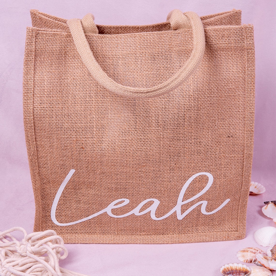 Personalised Jute Shopping Bag Birthday Gift Bride Gift Hen Etsy