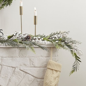 Christmas Fern Garland, Christmas Decorations, Foliage Garlands, Festive Decoration, Christmas Wreath, Mantelpiece and Fireplace Decorations