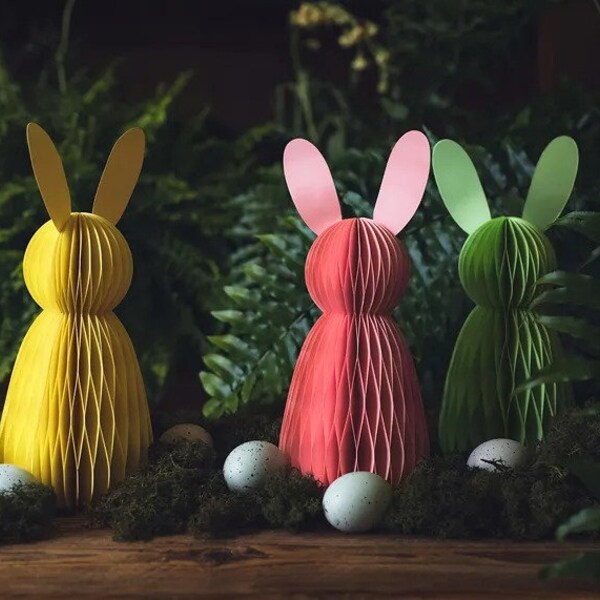 Easter Rabbit Hanging Decorations, Easter Decorations, Easter Party Decorations, Hanging Egg Decorations, Easter Honeycomb Decorations