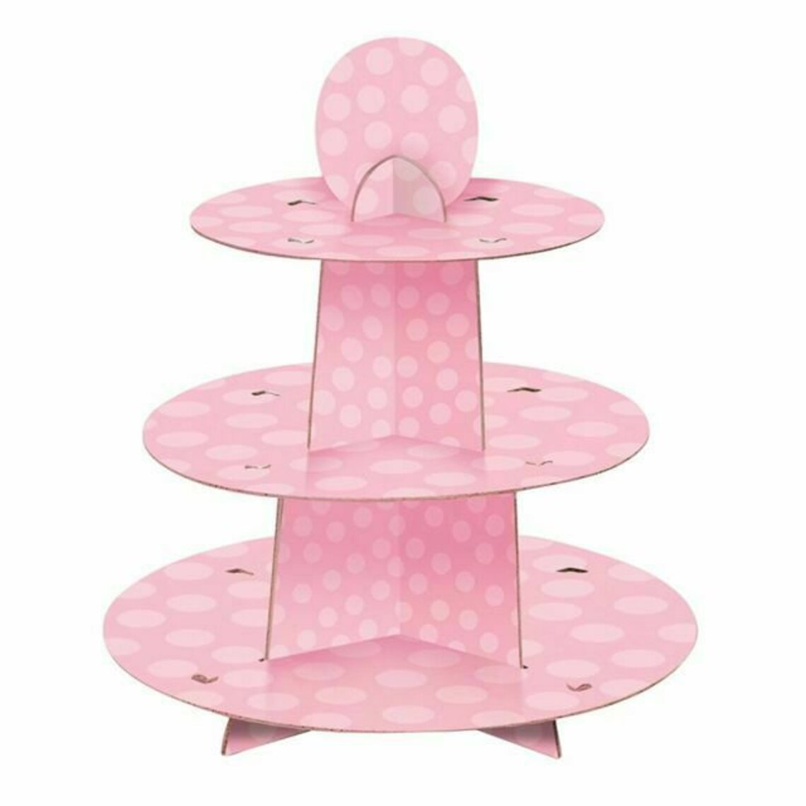 Pink 3 Tier Cupcake Stand Girl Baby Shower Decorations Girls Etsy UK