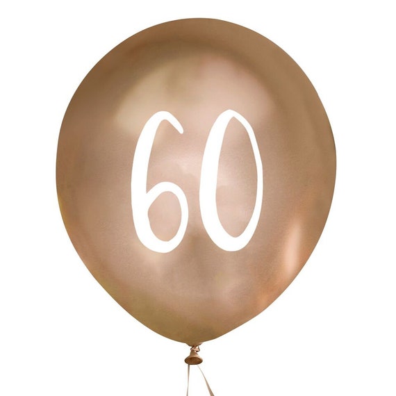 5 globos de oro del 60 cumpleaños, globos del sexagésimo cumpleaños, globos  de fiesta de cumpleaños, decoraciones de fiesta de cumpleaños, cumpleaños  de oro -  México