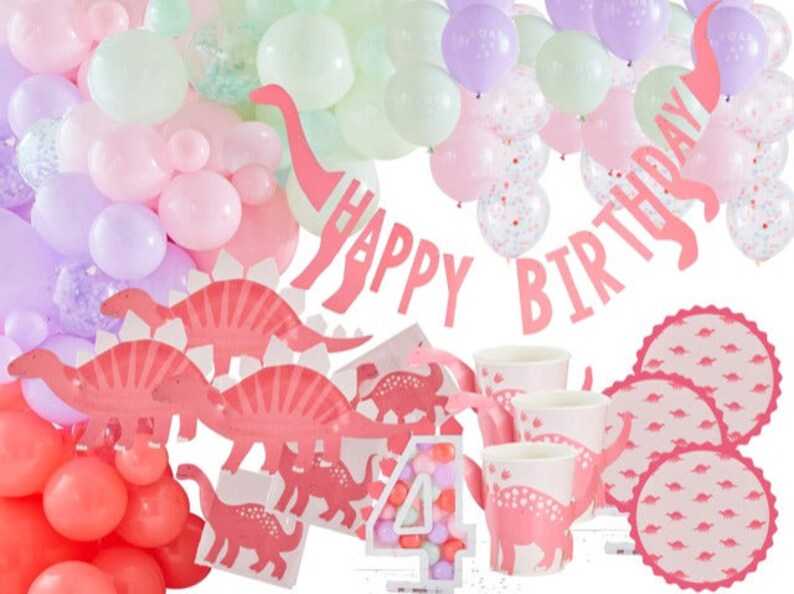Dinosaur Party Decorations Birthday Dinosaur Theme Party Etsy