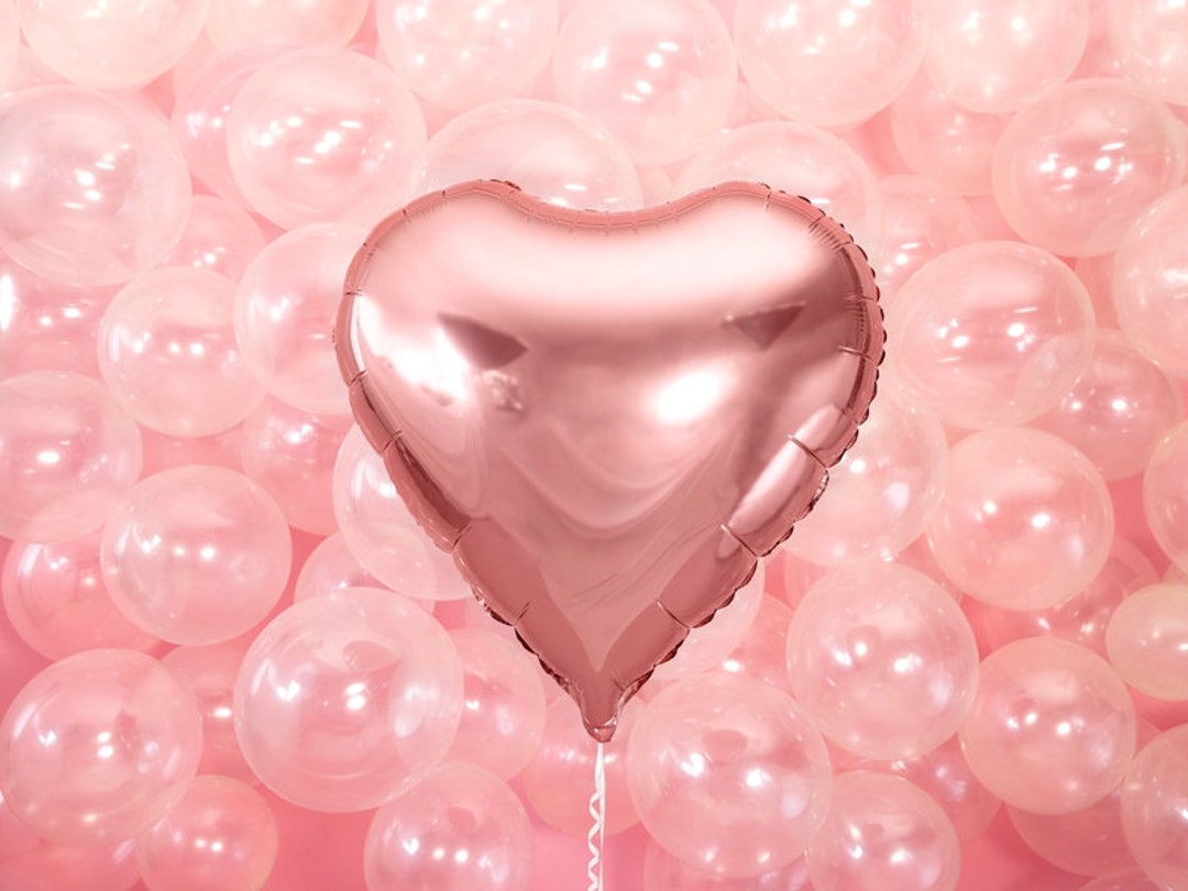 18 Inch Rose Gold Heart Balloon Wedding Balloon Rose Gold - Etsy