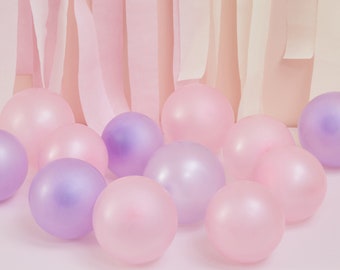 40 Pink Lilac Balloons , Birthday Party Balloons, Mermaid Party Theme Decorations, Unicorn Party Balloons, Party Decorations, Mini Balloons