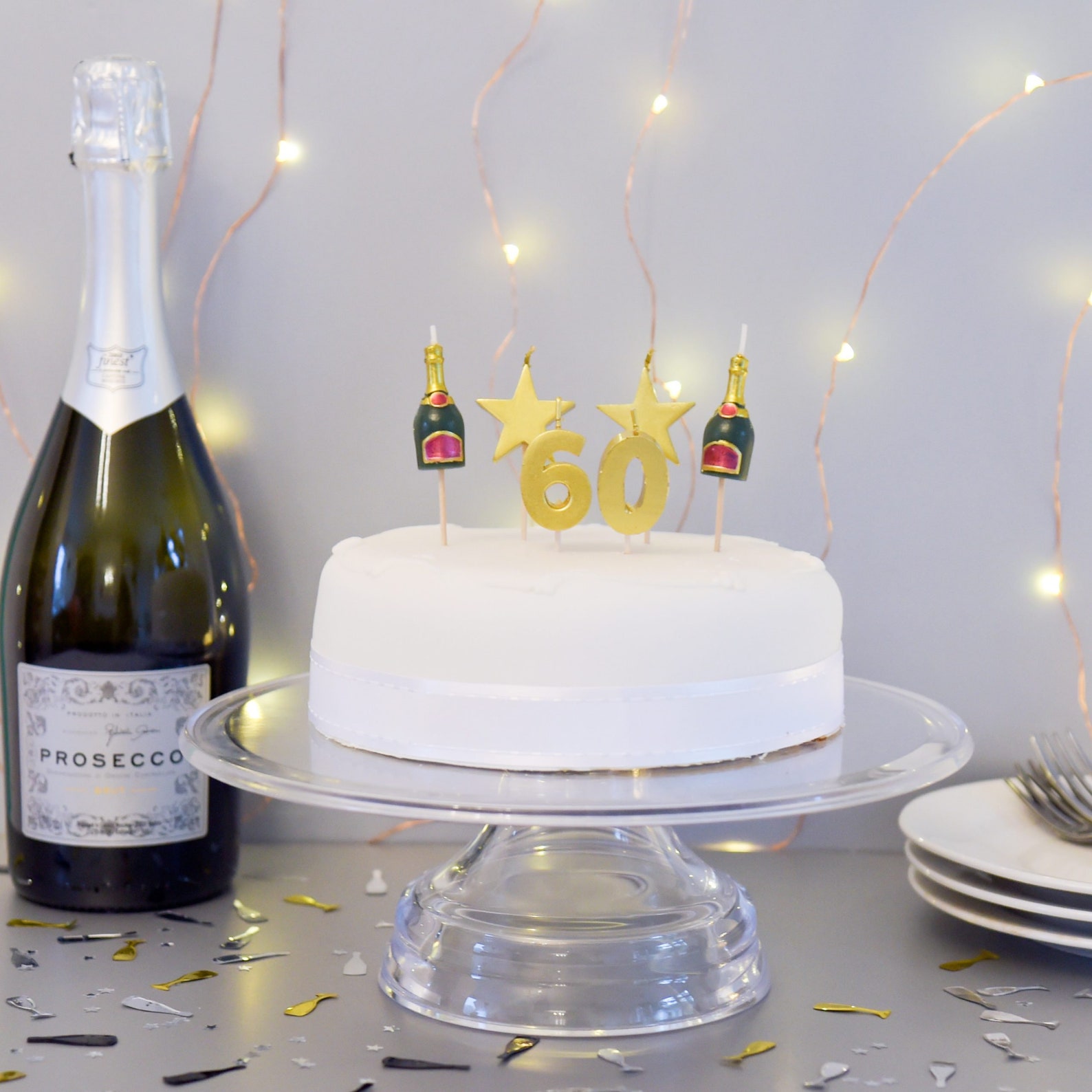 Number 60 Gold Candle Set 60th Birthday Gold Candle Birthday | Etsy