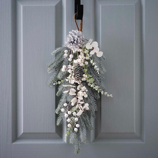 Artificial Pine Christmas Door Swag, Holiday Pine Decorations, Christmas Decorations, Xmas Artificial Foliage