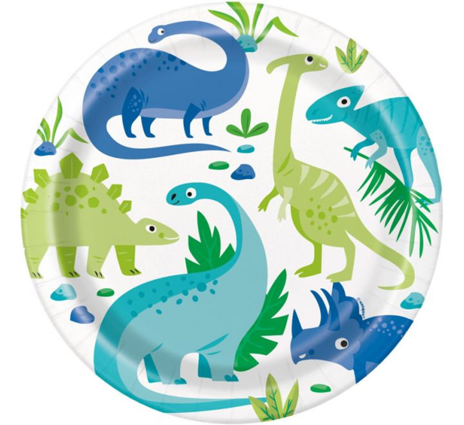 8 Dinosaur Party Plates Birthday Party Dinosaur Birthday Etsy UK