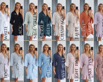 Bridesmaid Robes, Bridesmaid Gift, Wedding Robes, Hen Weekend Robes, Bridal Shower Robes, Bachelorette Robes, Bridal Party Robes