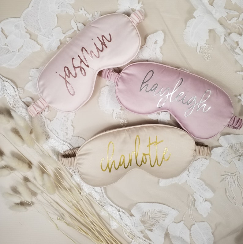 Custom Sleep Mask, Bride to Be Gift, Future Mrs Gift, Birthday Gift Sleep Mask, Bridal Shower Party Favors, Bachelorette Party Favors, image 9