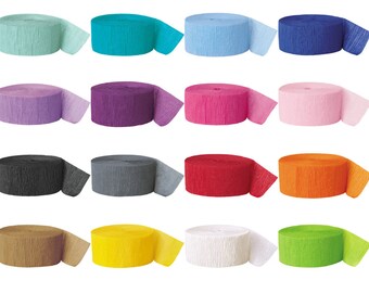 81Ft Crepe Party Streamers, Birthday Party Decorations, Streamer Backdrops, Hen Party Decorations,