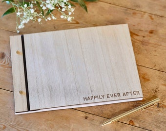 Wooden Best Day Ever Wedding Guest Book, Rustic Guest Book, Rustic Wedding Decorations, Wedding Keepsake