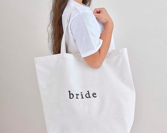 White Bride Tote Bag, Hen Party Weekend Bags, Bridal Shower Party Bag, Bachelorette Party Bag, Bridal Shower, Hen Party Keepsake,