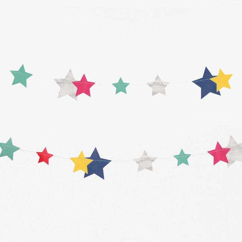 Rainbow Stars Birthday Party Children/'s Party Kid/'s Party 1st Birthday Party Disco Stars Party Bunting,Disco Birthday Party Decorations