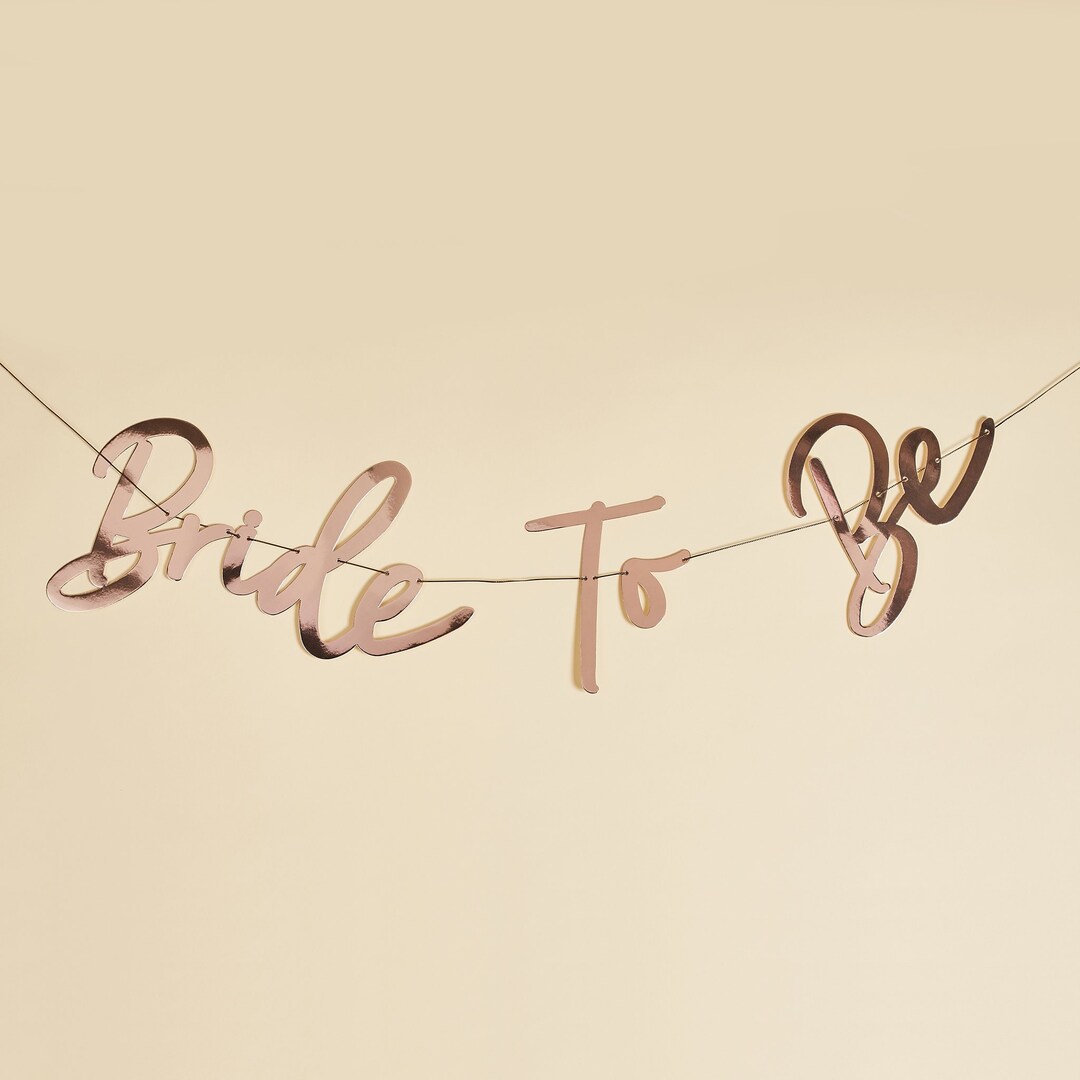 Bride To Be Banner, Hen Party Decoration, Rose Gold Hen