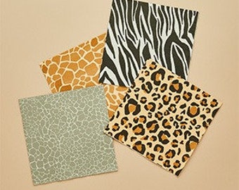 16 serviettes de fête d’animaux, serviettes d’anniversaire Safari, vaisselle de fête d’anniversaire de jungle, anniversaire d’enfants, serviettes de fête Safari, Wild One,