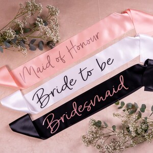 Custom Future Mrs Sash, Hen Party Sash, Bachelorette Party Sashes, Bachelorette Party, Bridal Shower, Team Bride image 4