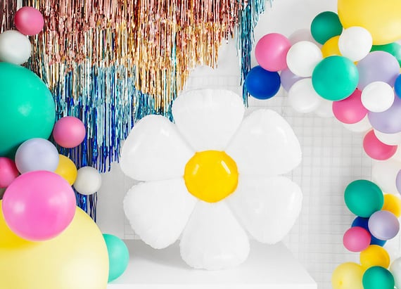 Daisy Balloon, Birthday Party Balloons, Flower Balloons, Birthday Party  Decorations