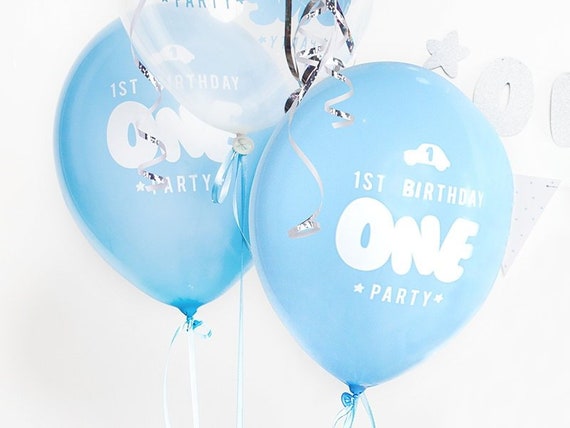 1st birthday balloons boy