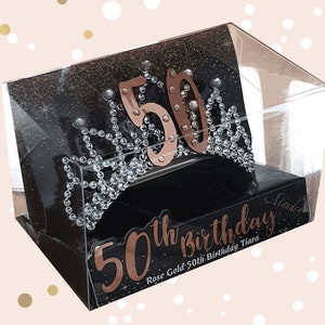 50th Festa di Compleanno Diamante Cristallo Tiara 