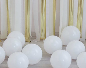 40 weiße Ballon-Mosaik-Ballon-Set, 5-Zoll-Luftballons, Geburtstagsballons, Hochzeitsballons, Junggesellinnenabschiedsballons, Miniballons