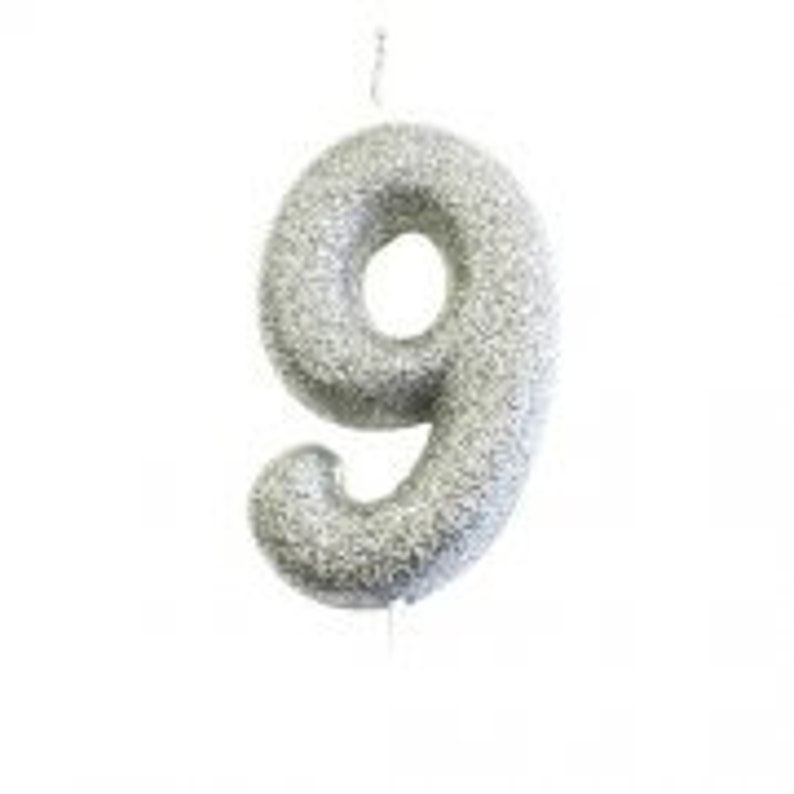 Silver Decorations 4th Birthday Silver Candle Four Candle Silver Anniversary Party Number 4 Silver Glitter Candle Birthday Cake Candle
