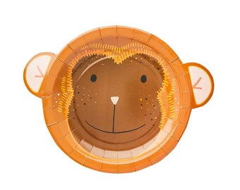 10 Assiettes Jungle Monkey Party Assiettes De Fete Etsy France