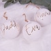 Christmas Baubles, Custom White Bauble, Personalised Christmas Decoration, White Ceramic Baubles, Winter Wedding Decorations, Rustic Baubles 
