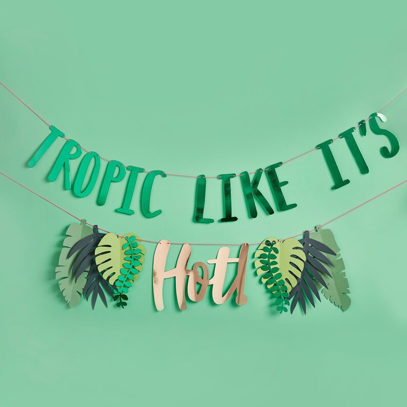 Birthday Party Decorations Wedding Decorations Tropical Party Tropical Party Garland Tropical Party Decorations Baby Shower Decorations