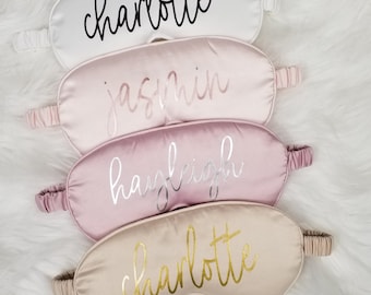 Custom Sleep Mask, Bride to Be Gift, Future Mrs Gift, Birthday Gift Sleep Mask, Bridal Shower Party Favors, Bachelorette Party Favors,